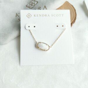 Kendra Scott | Elisa | White Pearl Gold Pendant Necklace